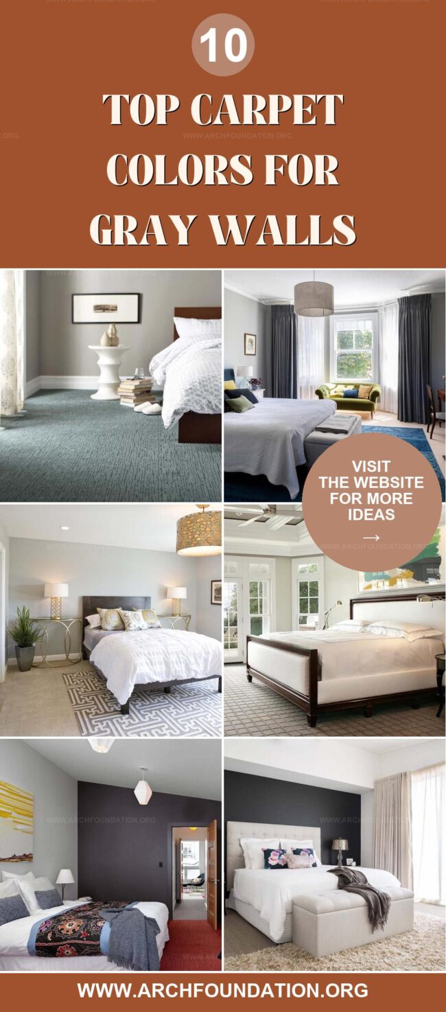 10 Best Carpet Colors to Pair with Gray Walls