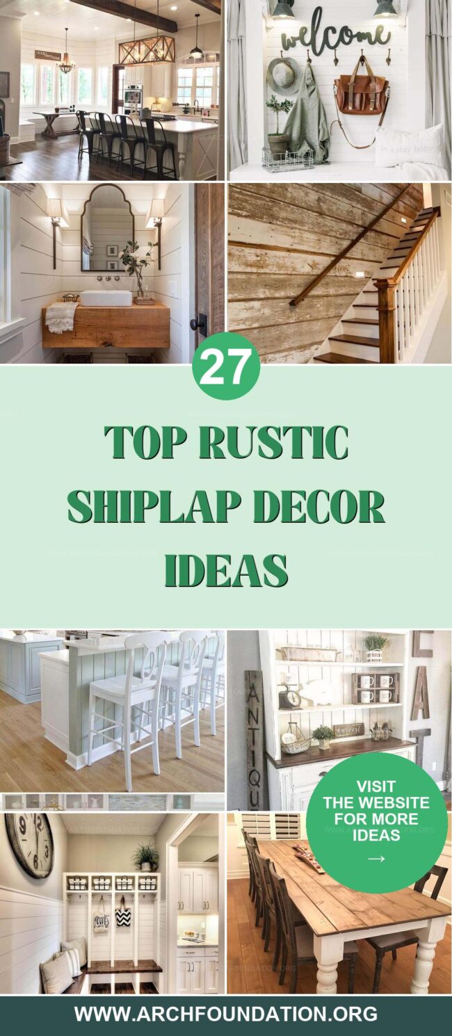 27 Best Shiplap Decor Ideas for a Rustic Home