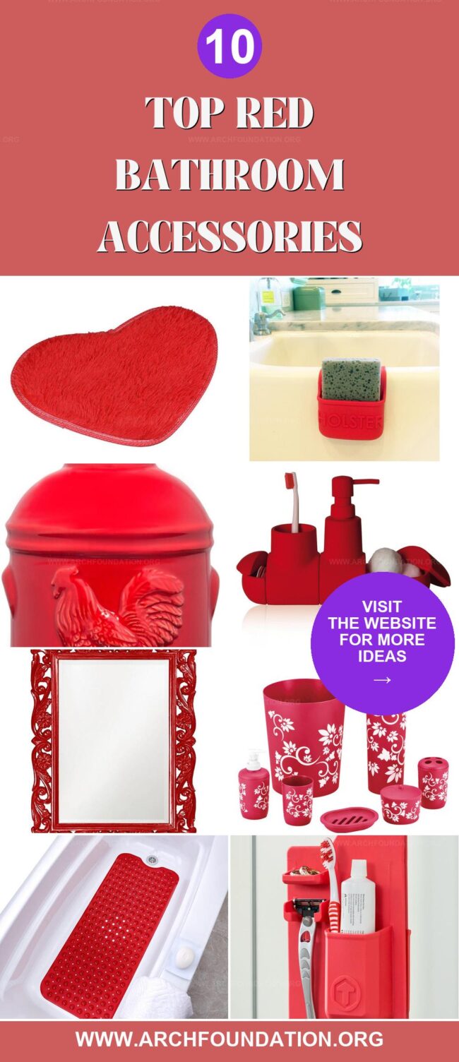 10 Essential Red Bathroom Accessories for a Vibrant Look