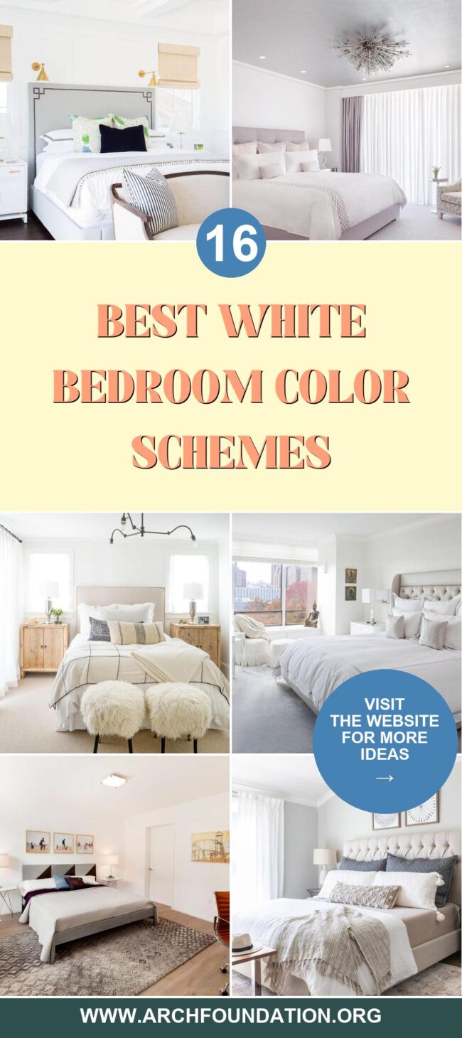 16 White Bedroom Color Schemes for Timeless Elegance