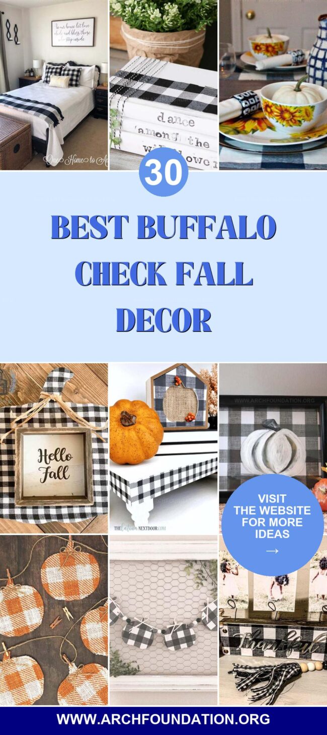 30 Buffalo Check DIY Fall Decor Ideas for a Cozy Home