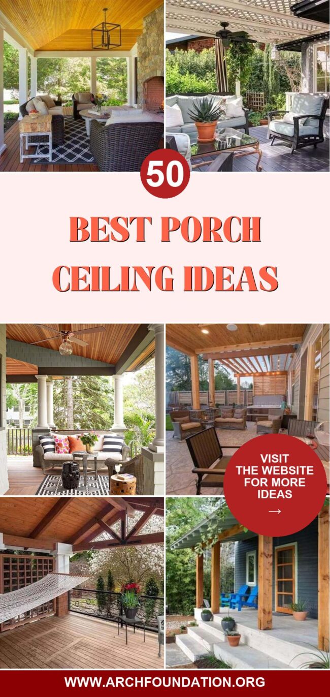 50 Trendy Porch Ceilings to Refresh Your Outdoor Oasis