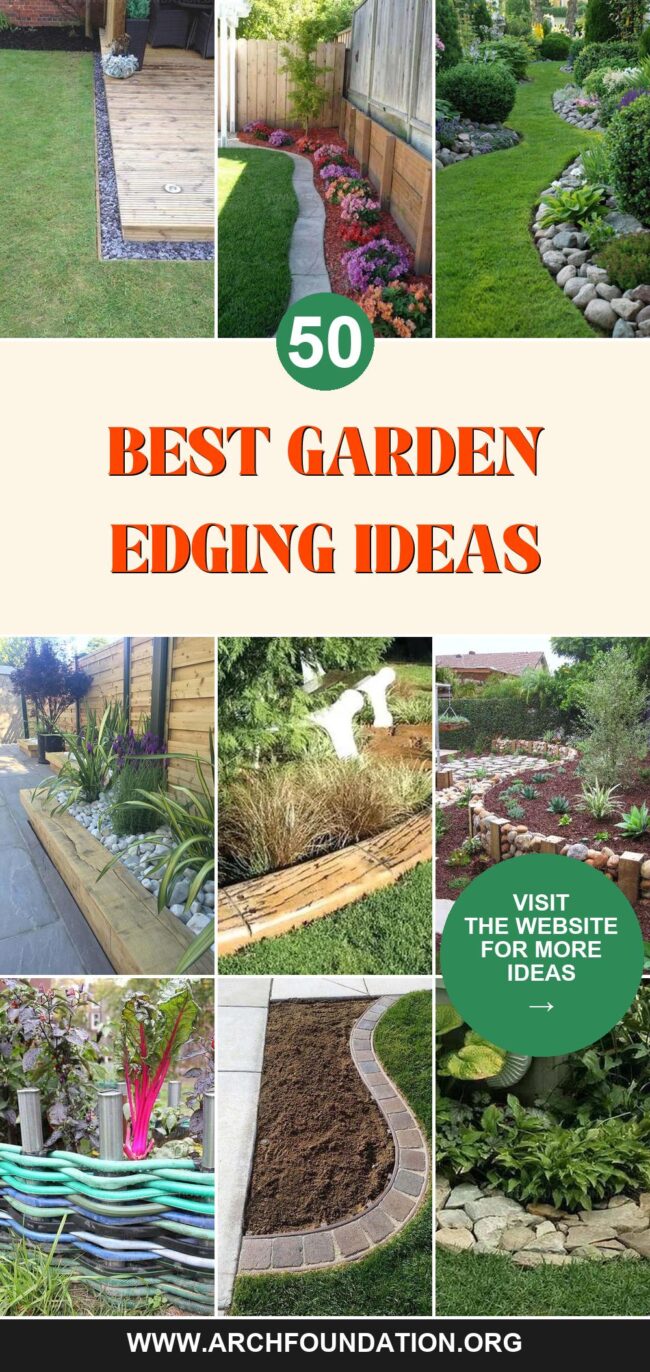 50 Trendy Garden Edging Ideas to Upgrade Your Garden