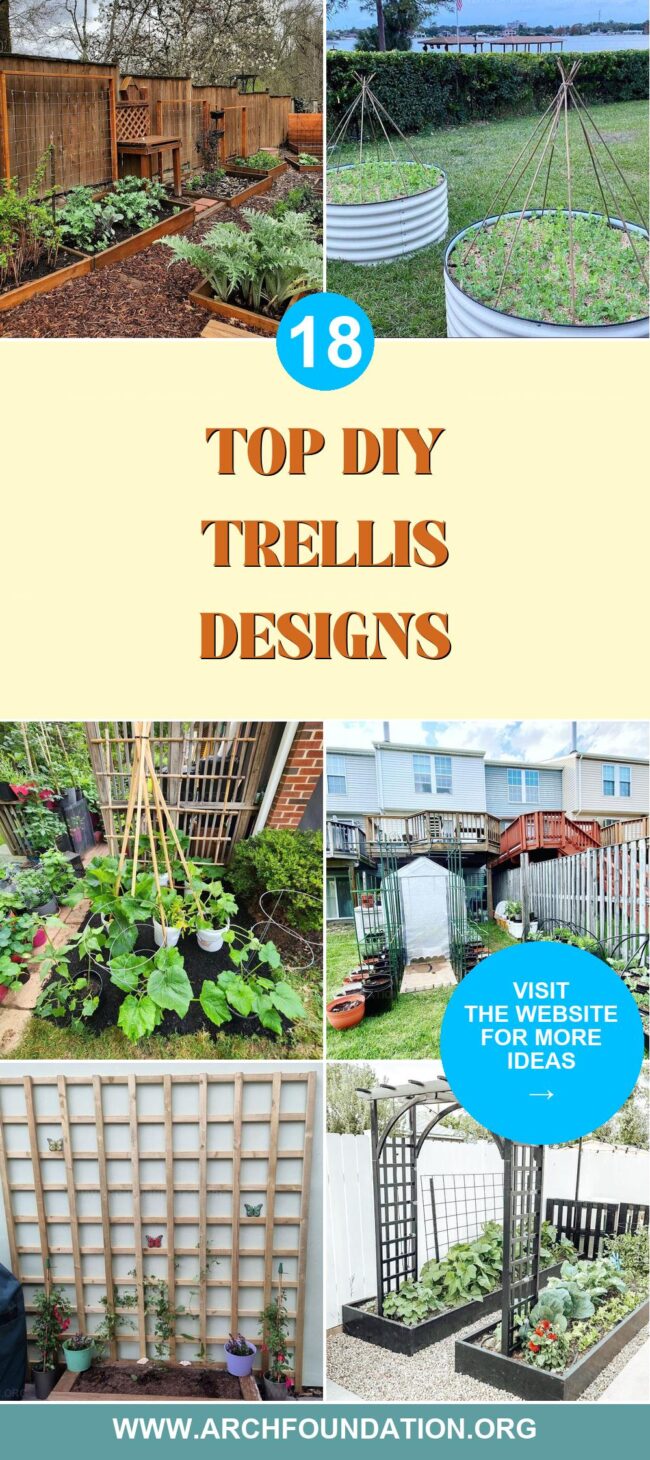 18 DIY Trellis Designs to Elevate Your Garden