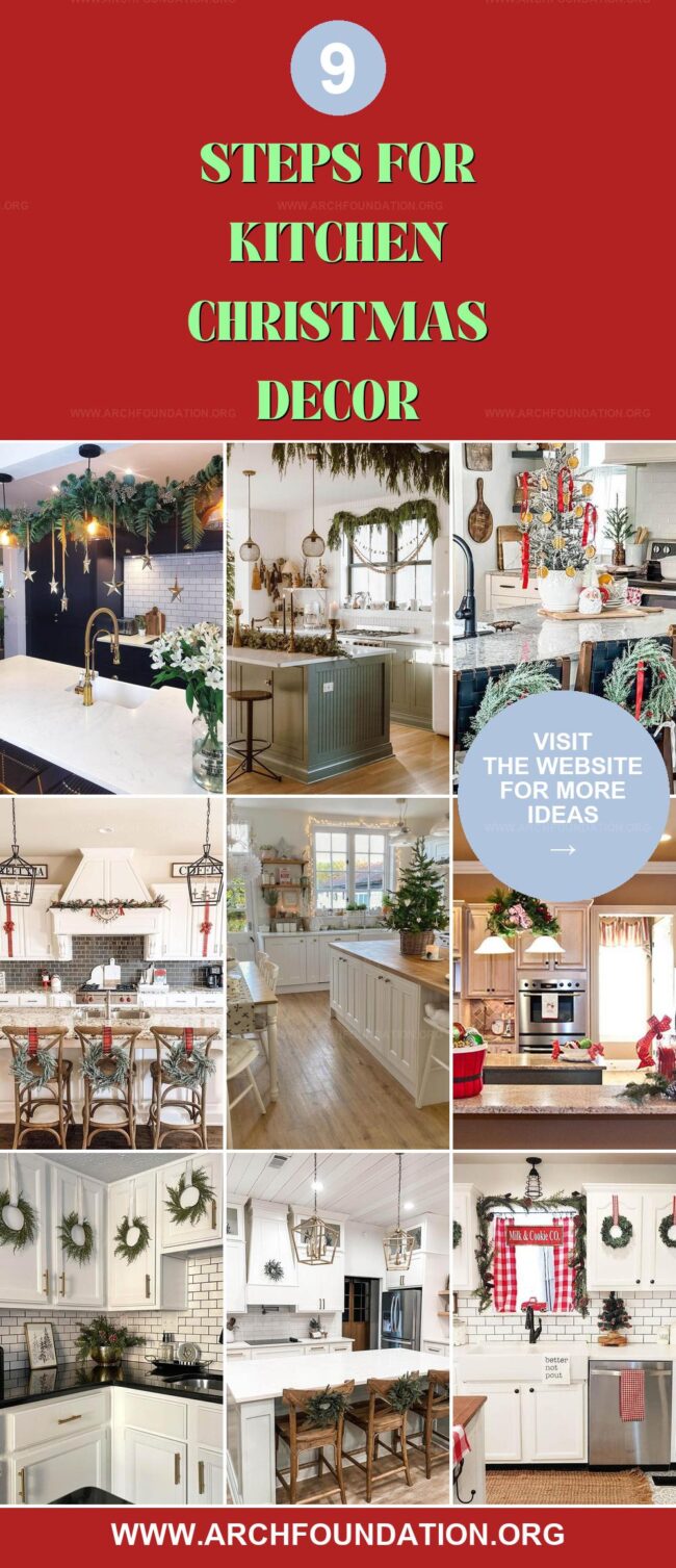 9 Steps to Perfect Christmas Kitchen Decor