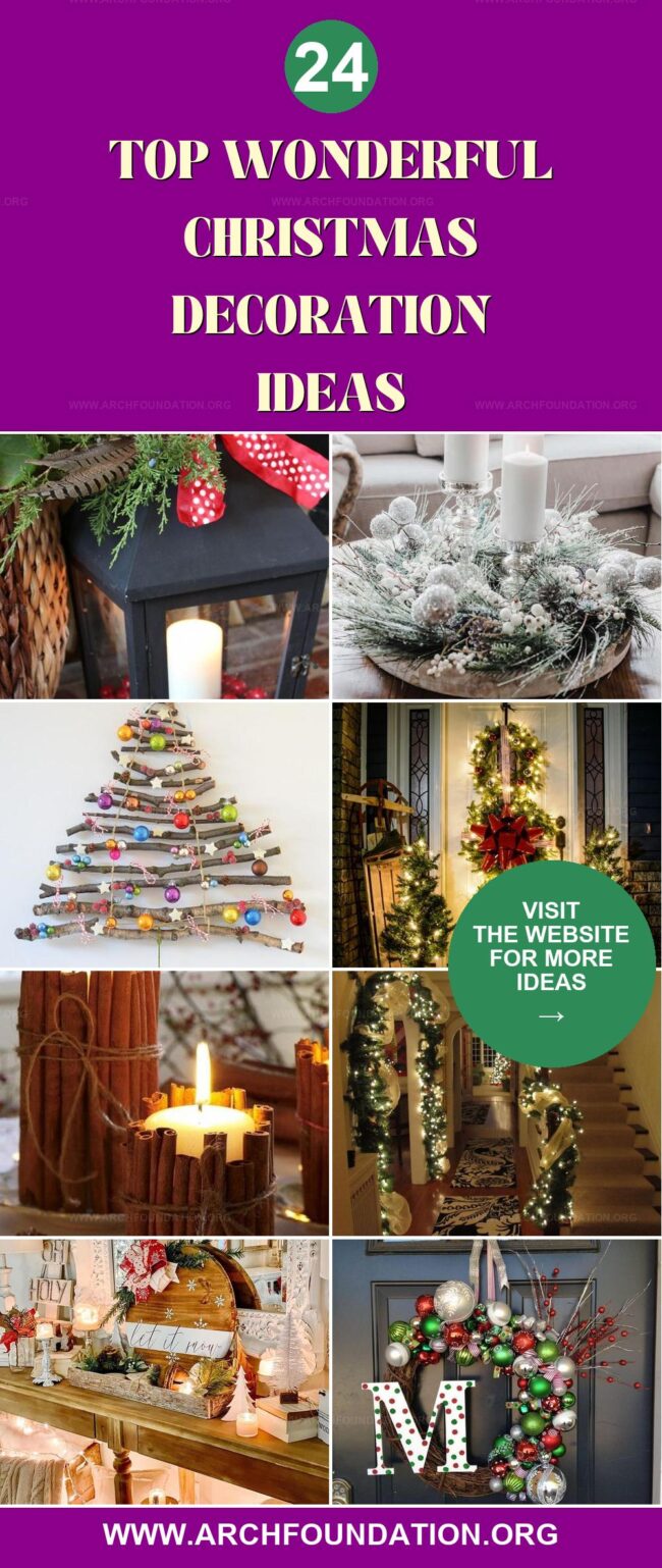 24 Inspiring Ideas for Christmas Decorations