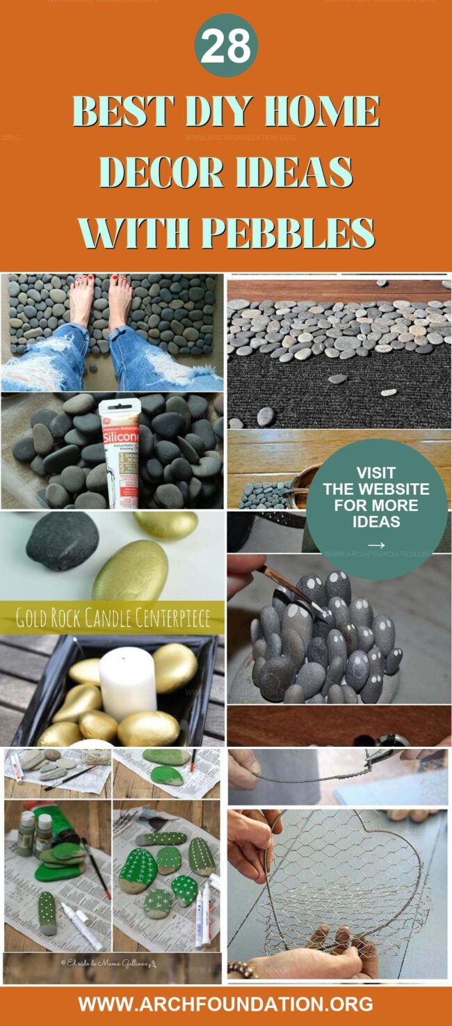 28 Amazing DIY Home Decors with Pebbles & Rocks