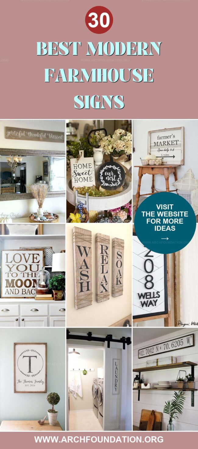 30 Best Farmhouse Sign Ideas for a Modern Look