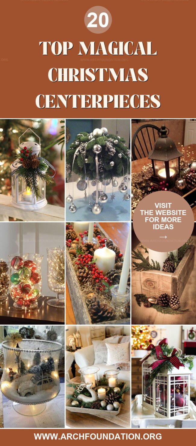 20 Best Christmas Centerpiece Ideas to Make Table Sparkle