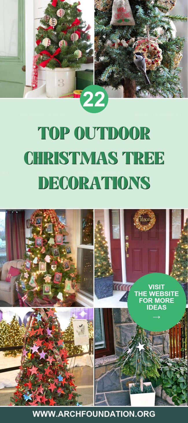 22 Amazing Outdoor Christmas Tree Decorations