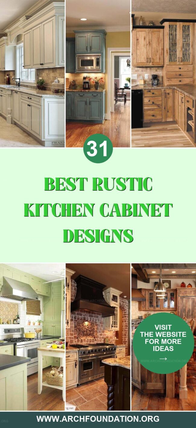 31 Beautiful Rustic Kitchen Cabinet Designs for a Cozy, Stylish Kitchen