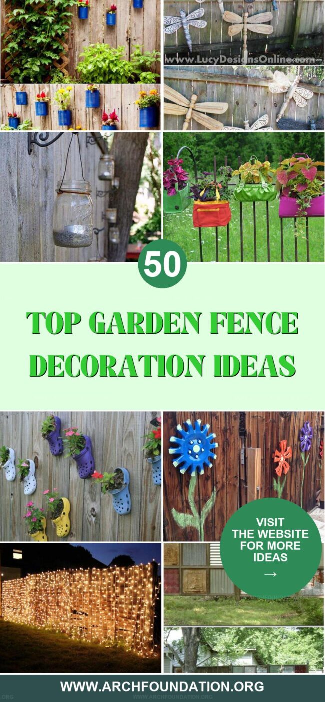 50 Garden Fence Decoration Ideas to Brighten Your Yard