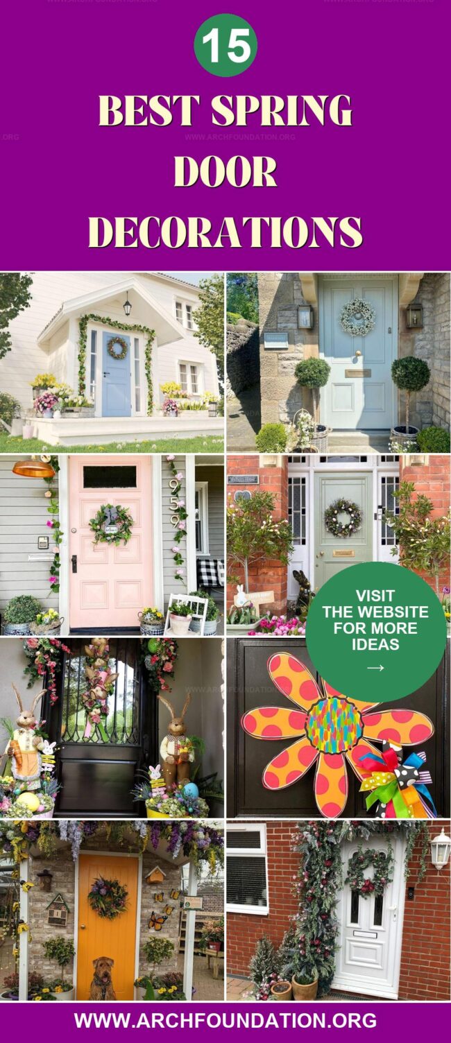 15 Festive Spring Door Decorations for a Stylish Entrance