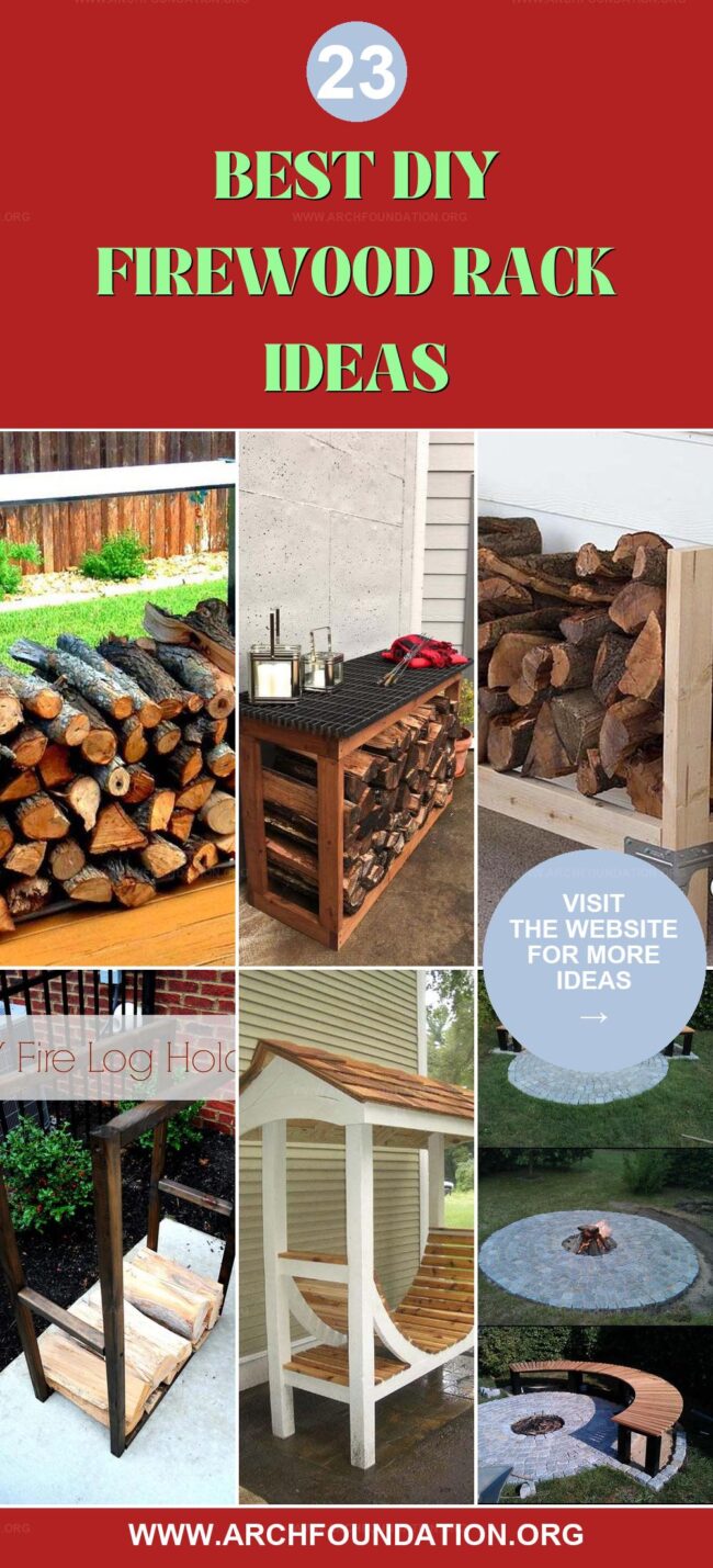 23 Best DIY Firewood Rack Designs for Easy Storage