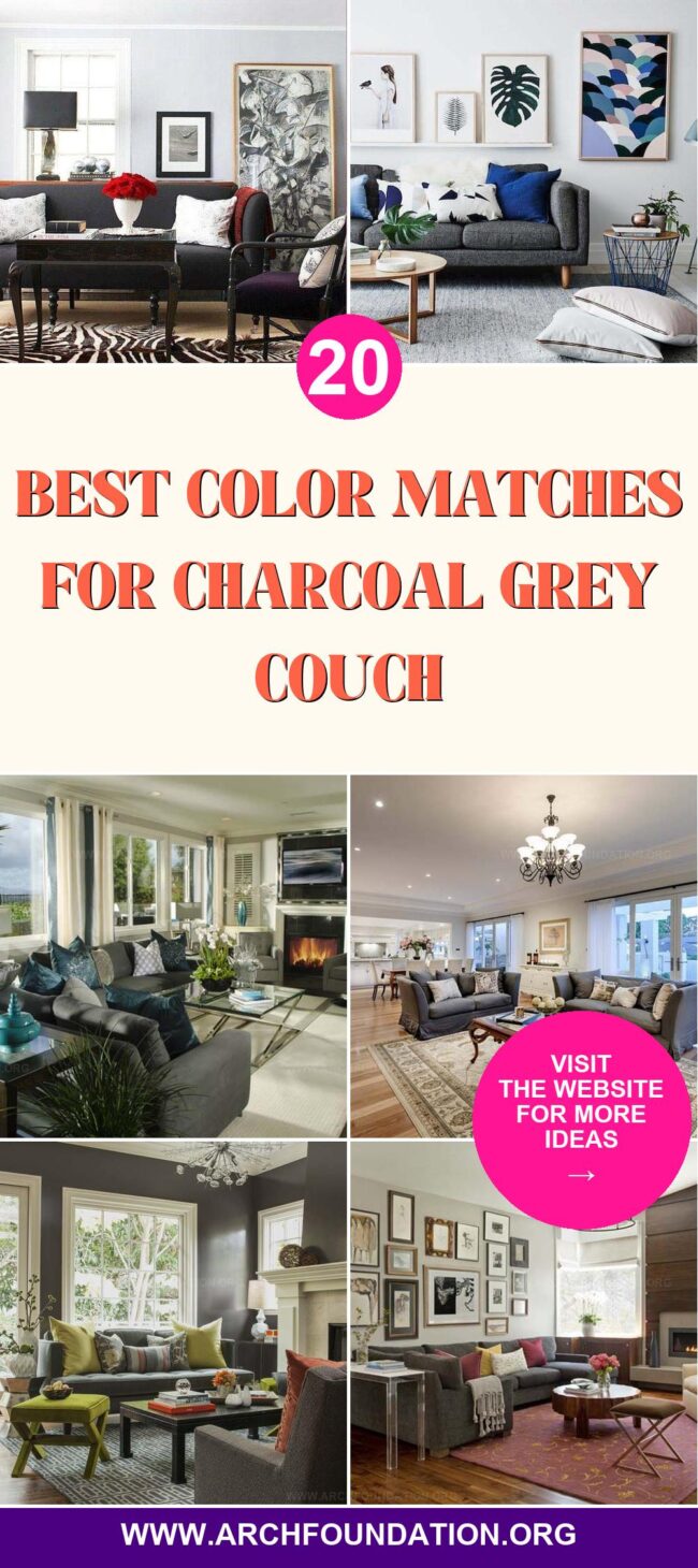 20 Best Colors to Pair with a Charcoal Grey Couch