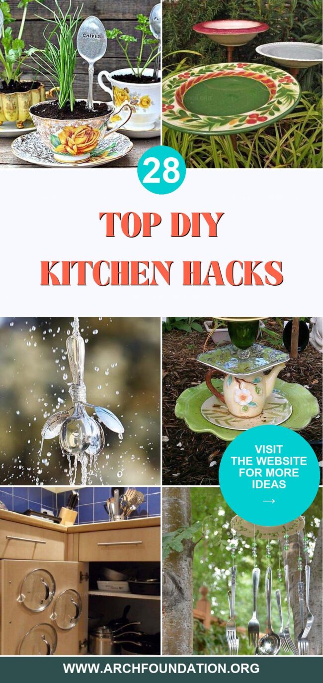 28 Best DIY Kitchen Hacks for Every Home and Garden