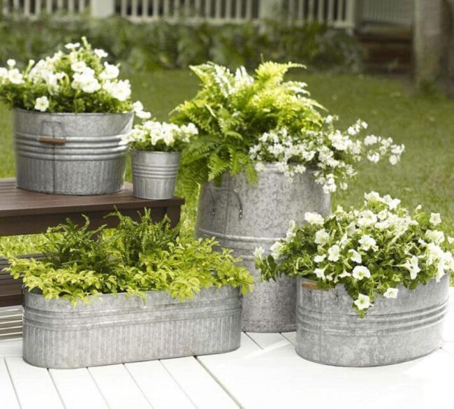 Metal Flower Boxes Add Character and Shine