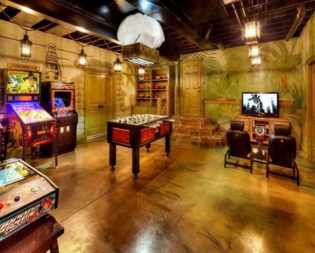 Rustic Game Room Decor