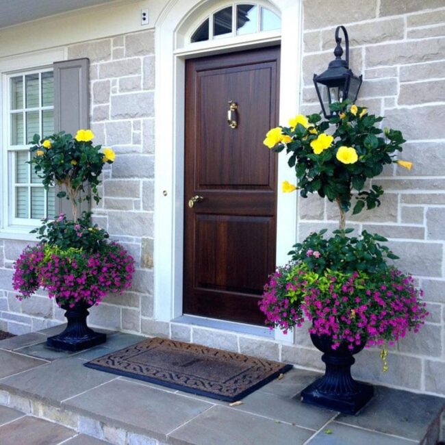 Elegant Porch Planters